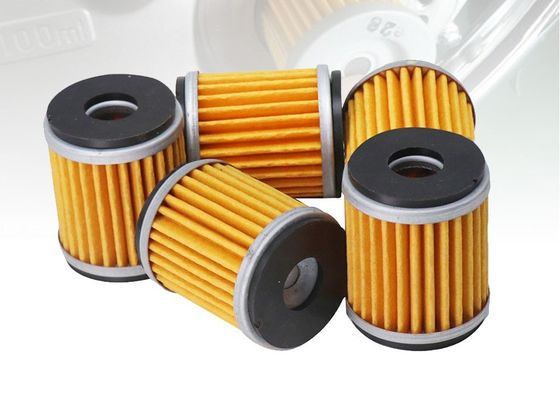 Ajustement jaune de torche de haute qualité et d'Efficience de moto de moteur carburant d'installation de filtre à huile d'élément de papier filtre pour HF141/200